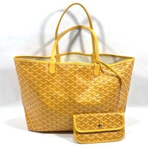 Goyard St.Louis PM Yellow Tote with Pouch